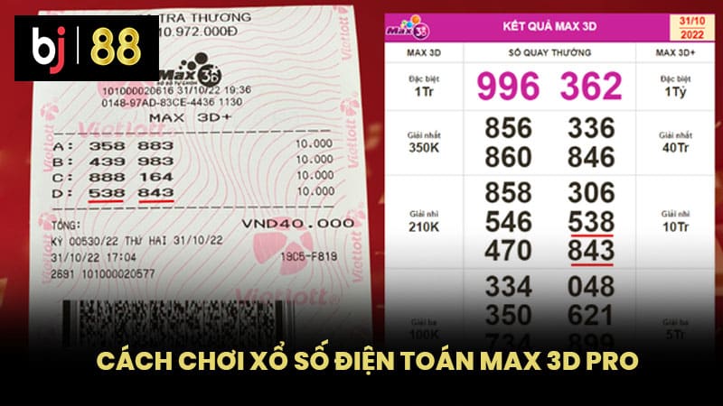 Cách chơi xổ số điện toán max 3D pro